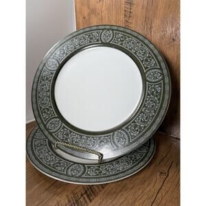 Fine china of Japan china Forest Damask 3544 pattern Set Of Two Dinner Plates